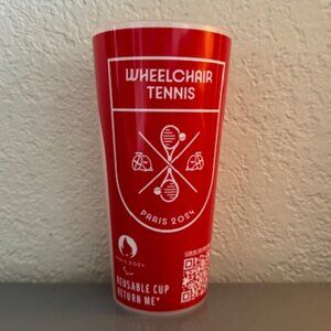 PARIS 2024 OLYMPIC GAMES  WHEELCHAIR TENNIS COLLECTOR CUP COCA COLA - NWT